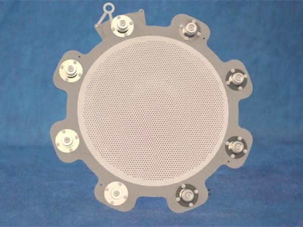 Optical Coating - Ion Beam Source - Coating Industry - Plasma Process Group — 504137A - 16 cm grid assembly, 3 grid, moly, 2 FP 104/72, 065/035 spacing, SAD 020 thick