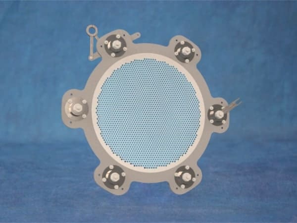 Optical Coating - Ion Beam Source - Coating Industry - Plasma Process Group — 504593A - 12 cm Grid Assembly, 3 Grid, Moly, 46 cm FP, Divergent