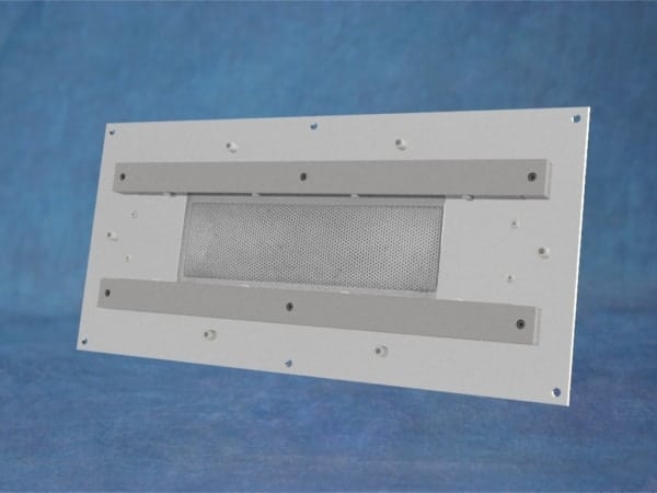 Optical Coating - Ion Beam Source - Coating Industry - Plasma Process Group — 505809A - 6×22 cm moly 3 grid divergent assembly with PPG M linear mount hardware