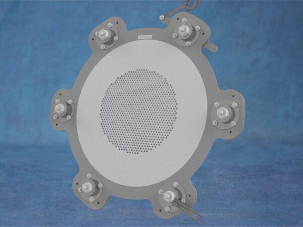 This is an image of a 12cm grid assembly with an 8cm hole pattern, unmounted.