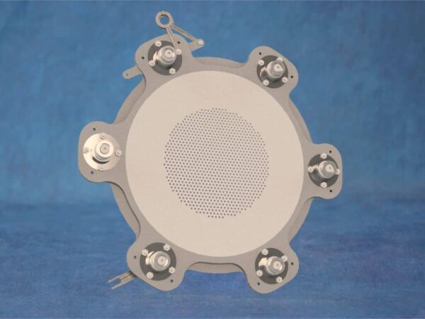 This is an image of a 12cm grid assembly with an 8cm hole pattern, unmounted.