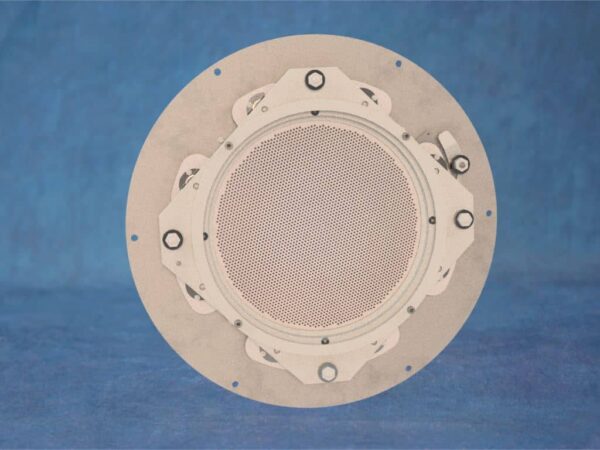 This is an image of a 16cm mounted 3-grid Moly grid-assembly.