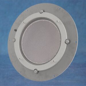 This is an image of a 16cm 3-grid molybdenum assembly with mount hardware.