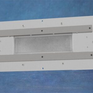 This is an image of a 6 by 22 cm molybdenum grid assembly on PPG mount hardware.