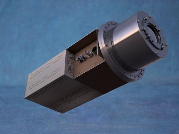 This is an image of a 6cm source directly mounted to a chamber flange.