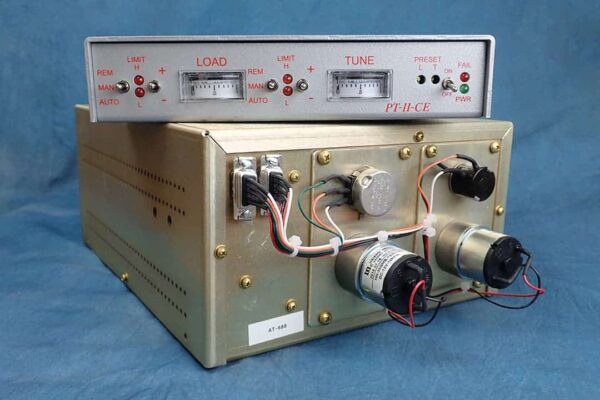 This is an image of a matching network and a controller for an RF source.