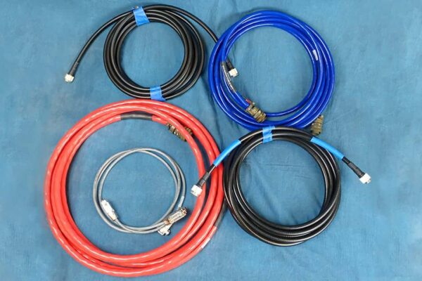 This is an image of 5 source cables.