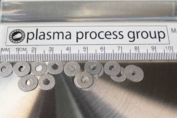 This is an image of 20 stainless steel washers.