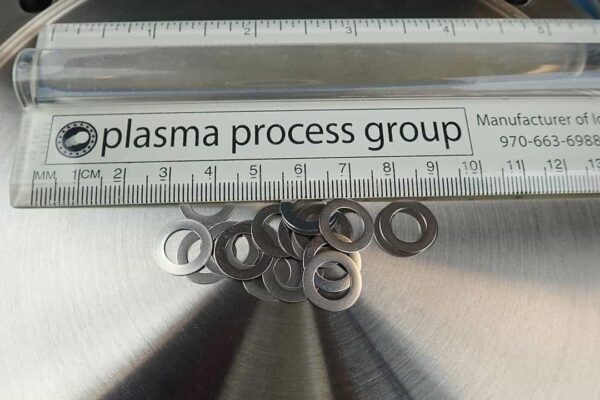 This is an image of 20 stainless steel washers,